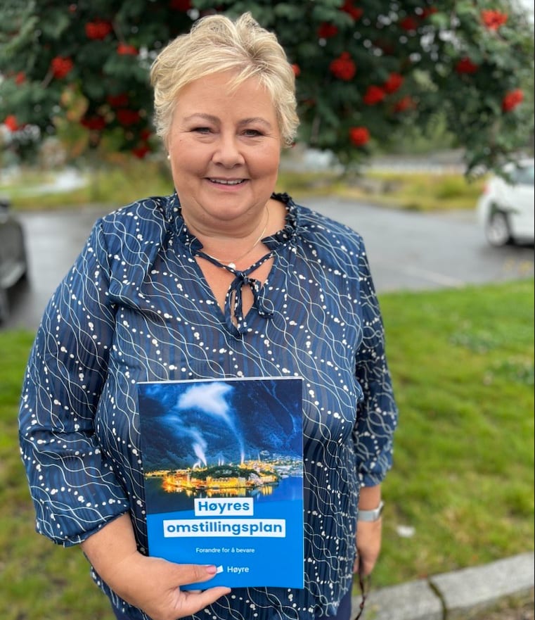 Erna Solberg med Høyres omstillingsplan